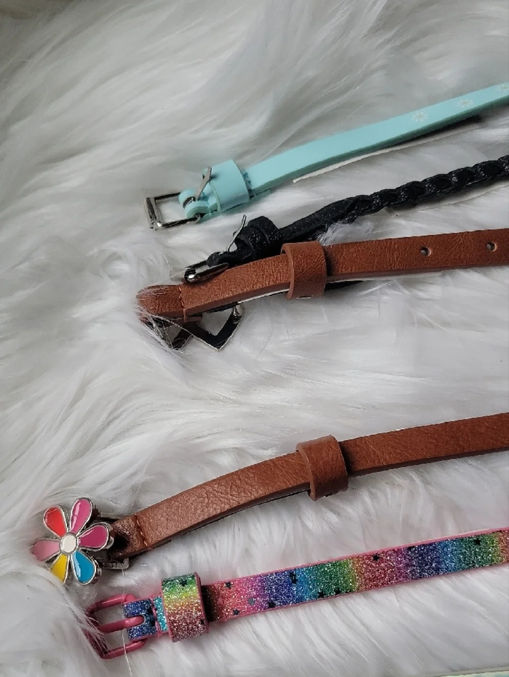 Set of Girl's Skinny Belts -